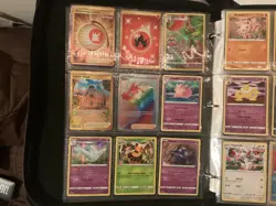 pokemon cards in a big book lots of different cards found in different packs - Image 5