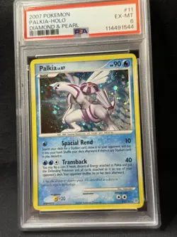2007 Pokemon Palkia Holo Diamond & Pearl PSA EX-MT 6 Swirl 🌀👀 - Image 2
