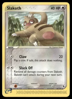 Slakoth #45/109 Ruby and Sapphire Pokemon (1N) - Image 1