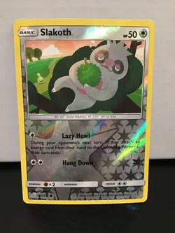 Slakoth Pokemon Unified Minds 167/236 Reverse Holo Common - Image 1