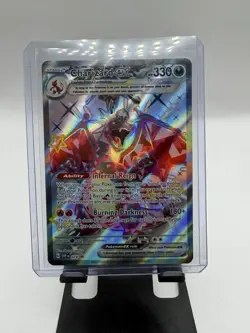 Pokemon TCG Charizard EX SVP 074 Scarlet & Violet Black Star Promo Full Art NM - Image 1