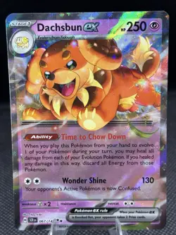 Pokemon TCG - Dachsbun EX 067/142 Sv07: Stellar Crown Holo - Image 1