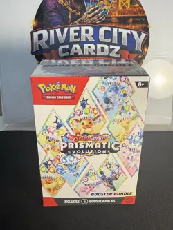 Pokemon Prismatic Evolutions Booster Bundle (1 Box 6 Packs) SV Sealed - Image 1