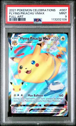 2021 Pokemon Flying Pikachu VMAX - Celebrations - 007/025 - PSA 9 MINT - Image 2