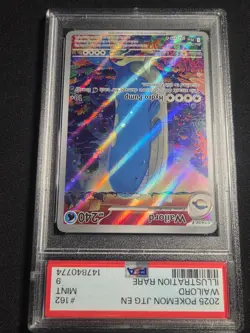 2025 Pokemon Journey Together Wailord Illustration Rare #162/159 PSA 9 - Image 2