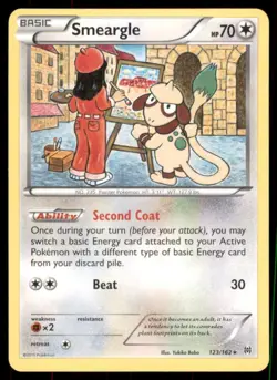 Pokemon TCG Smeargle 123/162 Regular - Image 1