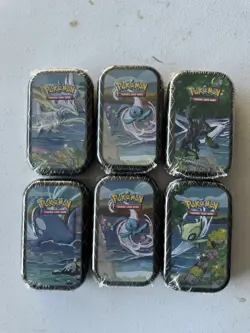 Pokemon TCG Shining Fates Mini TIns Lot of 6 Factory Sealed Art Set Complete - Image 1
