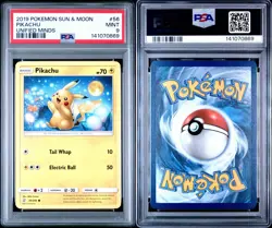 2019 POKEMON SUN & MOON UNIFIED MINDS #56 PIKACHU PSA 9 - Image 3