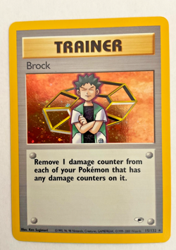 Brock 015/132 Gym Heroes Holo never played near mint Pokemon tcg - Image 1