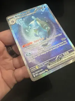 Blastoise ex 200/165 Special Illustration Rare SIR Pokemon 151 Full Art NM+ - Image 3
