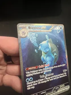 Blastoise ex 200/165 Special Illustration Rare SIR Pokemon 151 Full Art NM+ - Image 4