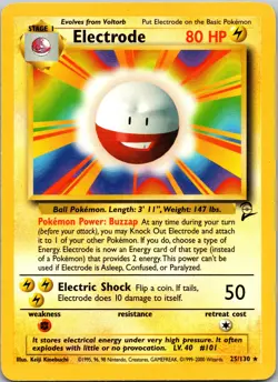 Electrode 021/102 Base Set 2 LP Non-Holo Pokemon TCG - Image 1