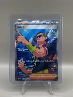 Pokemon TCG Judge 222/182 Destined Rivals SIR Holo NM - Image 1