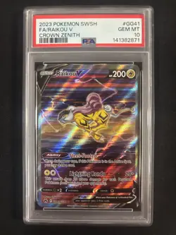 2023 Pokemon Sword And Shield Crown Zenith Raikou V GG41 PSA 10 - Image 1