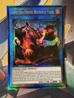 YuGiOh! Promethan Princess, Bestower Of Flames Ultimate Rare RA03-EN050 - Image 1