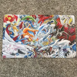 Pokemon Vs. Yu-Gi-Oh! Custom Rubber Playmat TCG - Image 1