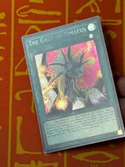 YUGIOH THE GAZE OF TIMAEUS SECRET RARE PRINT ERROR MZMU-EN050 NA PRINT - Image 3