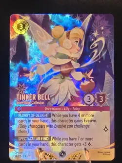Disney Lorcana TCG Tinker Bell Winterspell Champion Foil NM - Image 1