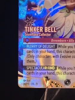 Disney Lorcana TCG Tinker Bell Winterspell Champion Foil NM - Image 5
