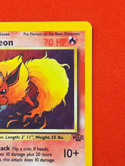 Pokemon TCG Flareon Jungle 3/64 Holo Unlimited Holo Rare - Image 3