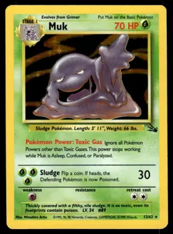 1999 Pokemon TCG - Fossil | LP | Muk Rare HOLO #13 - Image 1