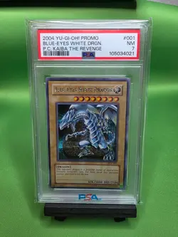 Blue-Eyes White Dragon (Power of Chaos) PCK-001 Yu-Gi-Oh! PSA 7 - Image 1
