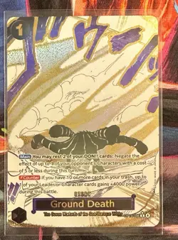 Ground Death (Alternate Art) OP14-096 The Azure Sea's Seven Foil One Piece - Image 1
