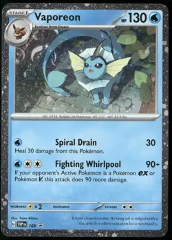 Vaporeon - (Cosmos Holo) SV: Scarlet & Violet Promo Cards Holo 168 - Image 1