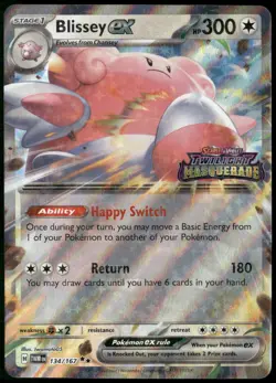 Blissey ex (Twilight Masquerade Stamped) Miscellaneous Cards & Products Holo 134 - Image 1