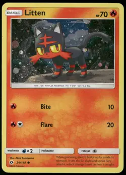 Litten - 24/149 (Cosmos Holo) Miscellaneous Cards & Products Holo 024/149 - Image 1