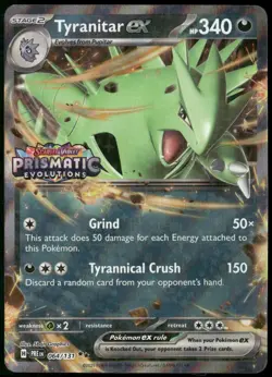 Tyranitar ex (Prismatic Evolutions Stamp) Miscellaneous Cards & Products Holo 06 - Image 1