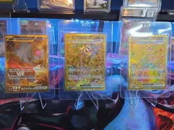 Pokemon 3 Gold Bundle Cards - Image 1