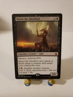 Bontu the Glorified Amonkhet LP Black Mythic Rare MAGIC MTG CARD - Image 1