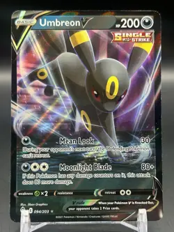 Umbreon V - 094/203 - Pokemon Evolving Skies Sword & Shield Ultra Rare Card NM - Image 1