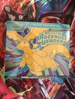 Pokemon Elite Trainer Box Mega Evolution Ascended Heroes Promo Card Sleeves - Image 1