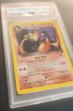 Pokemon PSA 8 NM-MINT 2000 Dark Charizard Team Rocket Holo Card - Image 3