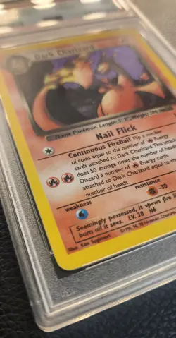 Pokemon PSA 8 NM-MINT 2000 Dark Charizard Team Rocket Holo Card - Image 4
