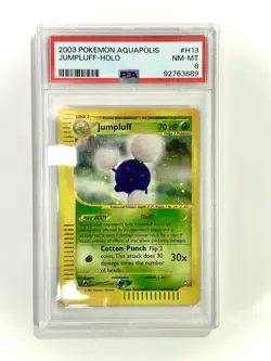 PSA 8 Jumpluff H13/H32 Aquapolis E Series Holo Rare Graded Pokemon Card - Image 1