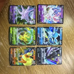 Pokemon Eeveelution V Foil Cards - Espeon, Sylveon, Leafeon, Glaceon, Flareon -… - Image 1