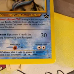 Articuno 48 Black Star Promo WOTC BSP Non-Holo Pokemon TCG Card NM - Image 5