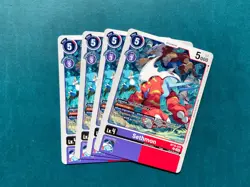 Sethmon BT16-070 Playset Beginning Observer Digimon Card Game x4 - Image 1