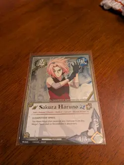 Naruto CCG Sakura Haruno 2006-2013 Promo #PRO40 Foil Card - Image 1