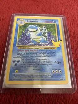 Pokemon TCG Celebrations Blastoise Holo Rare Card 2/102 Classic Collection - Image 1