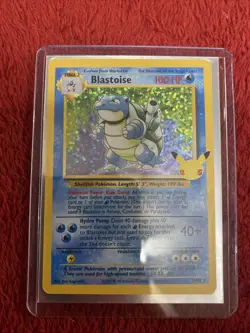 Pokemon TCG Celebrations Blastoise Holo Rare Card 2/102 Classic Collection - Image 2