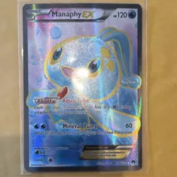Pokemon Manaphy EX Full Art Ultra Rare Holo 116/122 Breakpoint 2016 Card - Image 1