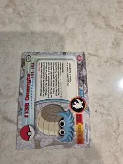 Pokemon Topps #138 Omanyte Non-Holo Vintage Trading Card Series 3 TV Animation - Image 2