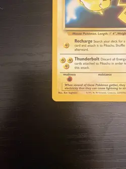Pikachu Pokemon The First Movie Kids WB Promo 4 WoTC Black Star Stamped Card - Image 3