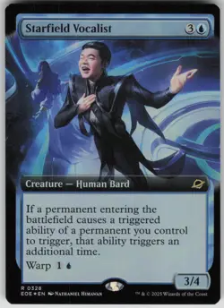 MTG TCG Starfield Vocalist (Extended Art) R Edge of Eternities 328 - Image 1