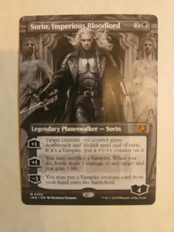 Mtg Sorin Imperious Bloodlord Art Nm Inr - Image 1