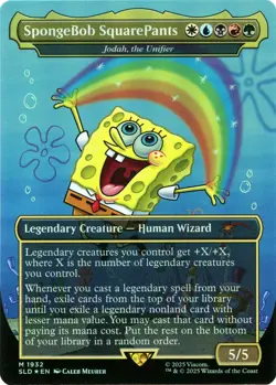 MTG Foil - SpongeBob SquarePants - Jodah, the Unifier (Rainbow Foil) - 1932 / NM - Image 1